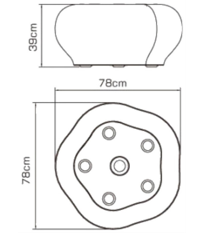Stool Direct Charge 1 Light LED RGB Outdoor IP65, 120lm, Opal White