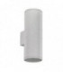 2 Light Outdoor Large Up Down Wall Light White, Black IP54, E27