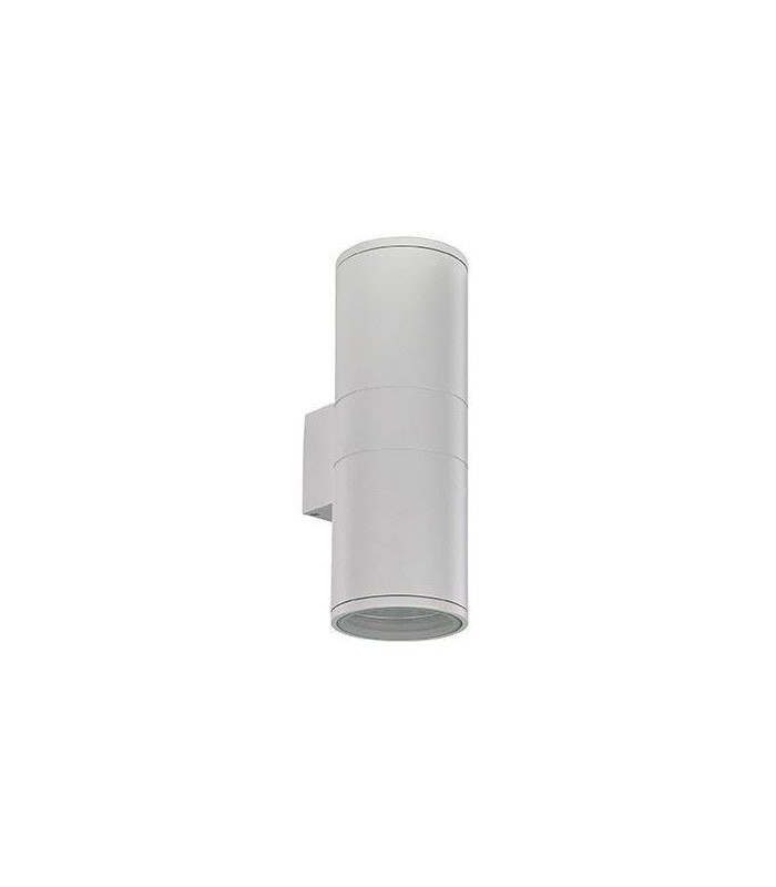 2 Light Outdoor Large Up Down Wall Light White, Black IP54, E27