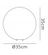 Globe Table Lamp 1 Light E27 Small Outdoor IP65, Opal White