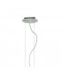 Ceiling Pendant 2 Light E27 Oval Outdoor IP44, Matt White, Opal White