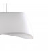 Ceiling Pendant 2 Light E27 Oval Outdoor IP44, Matt White, Opal White