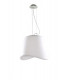 Ceiling Pendant 3 Light E27 Round Outdoor IP44, Matt White, Opal White
