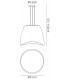 Ceiling Pendant 3 Light E27 Round Outdoor IP44, Matt White, Opal White