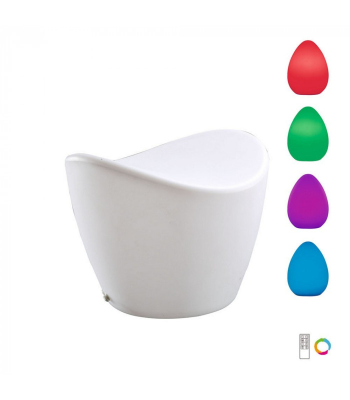 Stool Rechargeable LED RGB Outdoor IP65, 120lm, Opal White