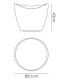 Stool Rechargeable LED RGB Outdoor IP65, 120lm, Opal White