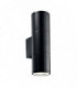 2 Light Outdoor Small Up Down Wall Light Black White IP44, E27