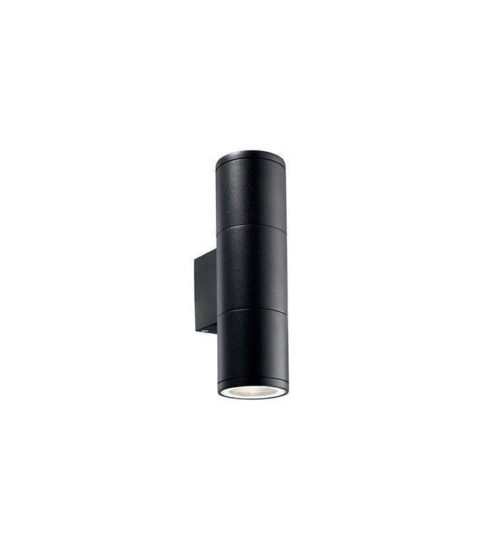 2 Light Outdoor Small Up Down Wall Light Black White IP44, E27