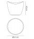 Stool No Light Outdoor, Opal White