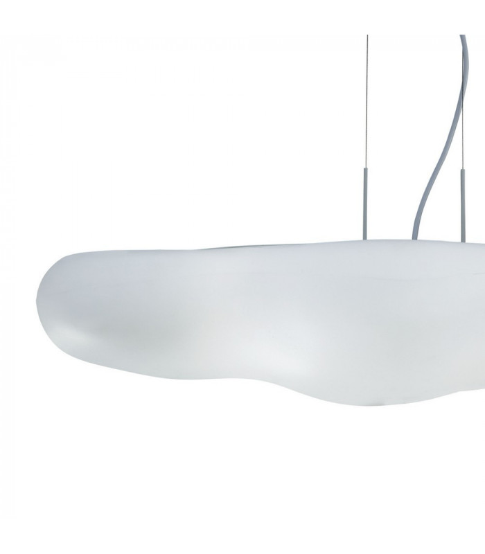 Ceiling Pendant 6 Light E27 IP44, Matt White, Opal White