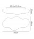 Ceiling 6 Light E27 Outdoor IP44, Opal White