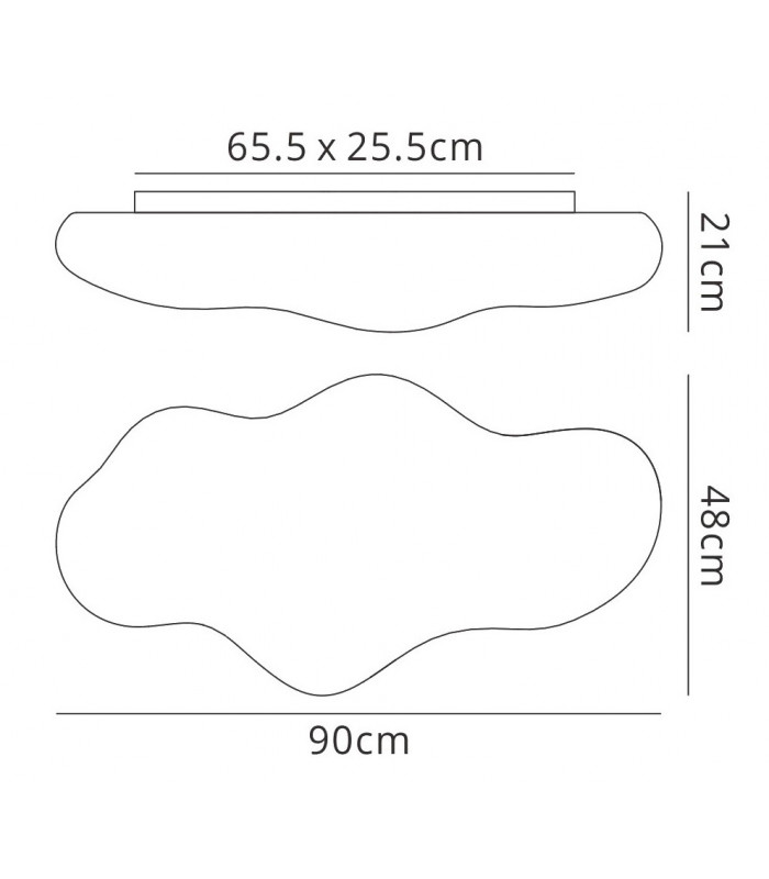 Ceiling 6 Light E27 Outdoor IP44, Opal White