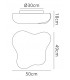 Ceiling 4 Light E27 Outdoor IP44, Opal White