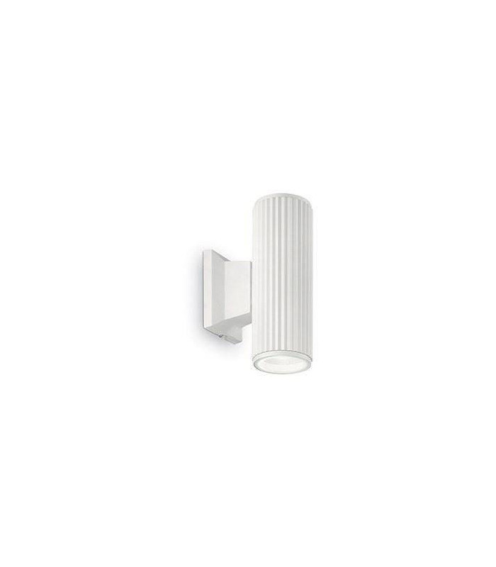 2 Light Outdoor Up Down Wall Light White, Black IP44, E27