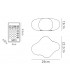 Table Lamp 2W LED RGB with Remote Control IP44, 90lm, Opal White