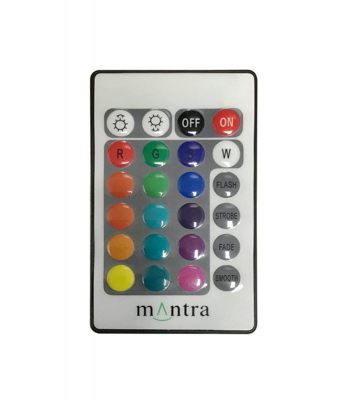 Table Lamp 2W LED RGB with Remote Control IP44, 90lm, Opal White