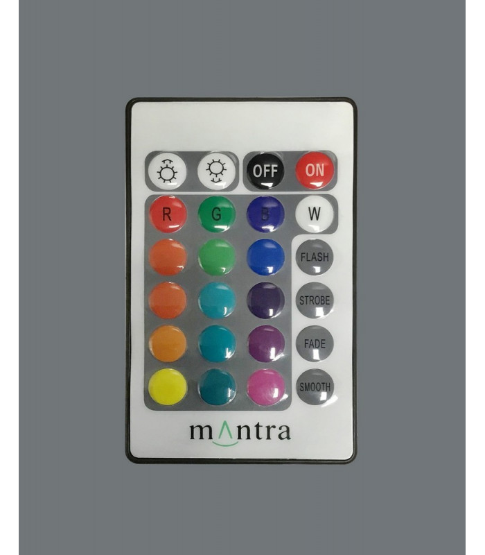 Table Lamp 2W LED RGB with Remote Control IP44, 90lm, Opal White
