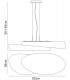 Ceiling Pendant 6 Light E27 IP44, Matt White, Opal White