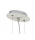 Ceiling Pendant 6 Light E27 IP44, Matt White, Opal White