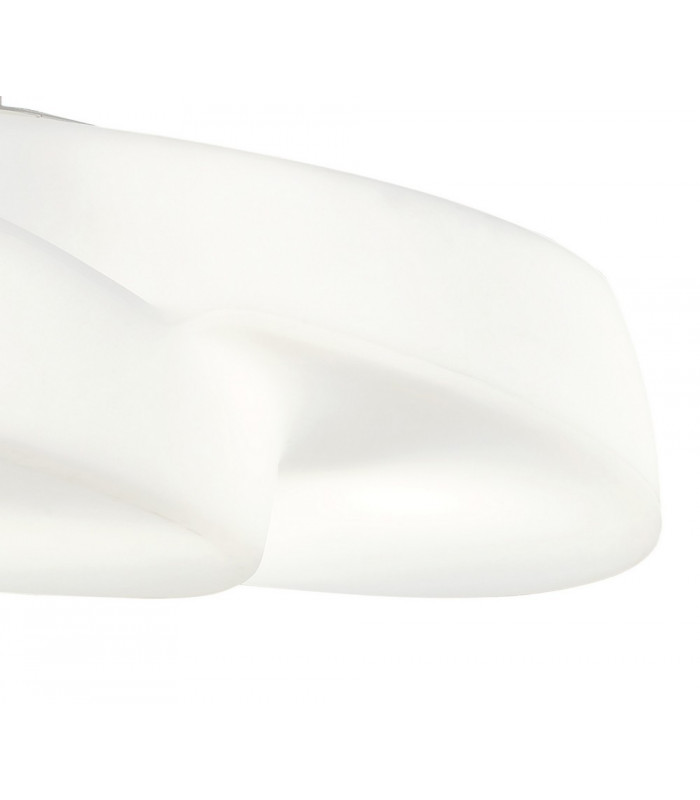 Ceiling Pendant 6 Light E27 IP44, Matt White, Opal White