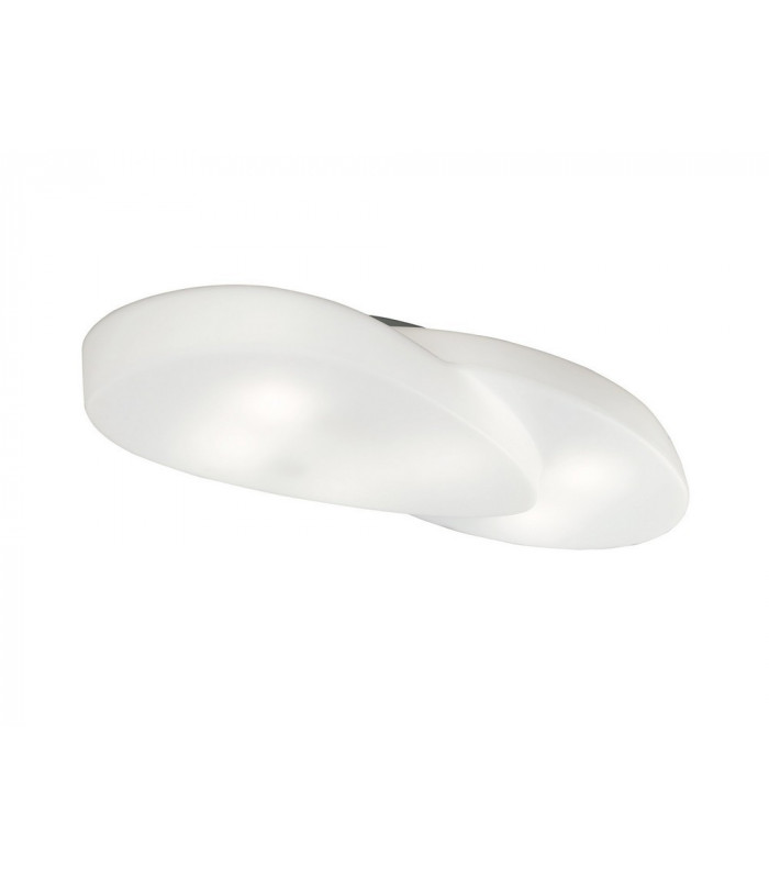 Ceiling 6 Light E27 Outdoor IP44, Matt White, Opal White