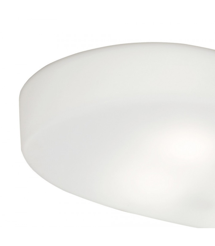Ceiling 6 Light E27 Outdoor IP44, Matt White, Opal White