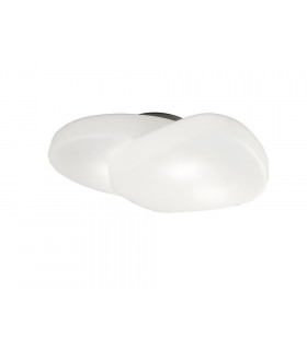 Ceiling 4 Light E27 Outdoor IP44, Matt White, Opal White