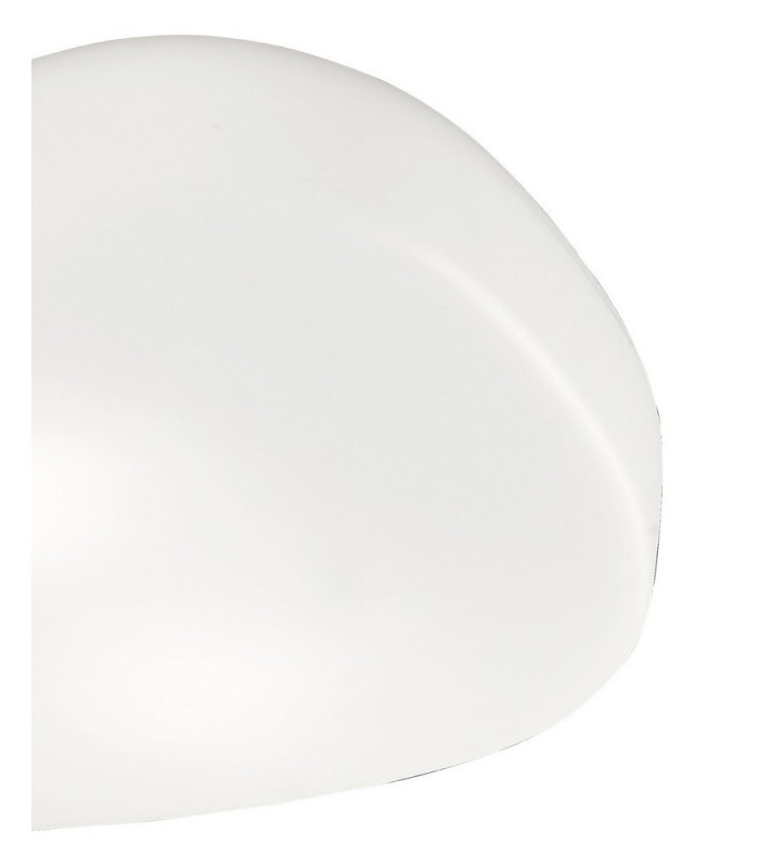 Ceiling 4 Light E27 Outdoor IP44, Matt White, Opal White