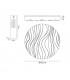 Flush Ceiling Light Large Round 60W LED IP44 , Tuneable 3000K-6500K, 4500lm, Dimmable via RF Remote Ctrl Matt White