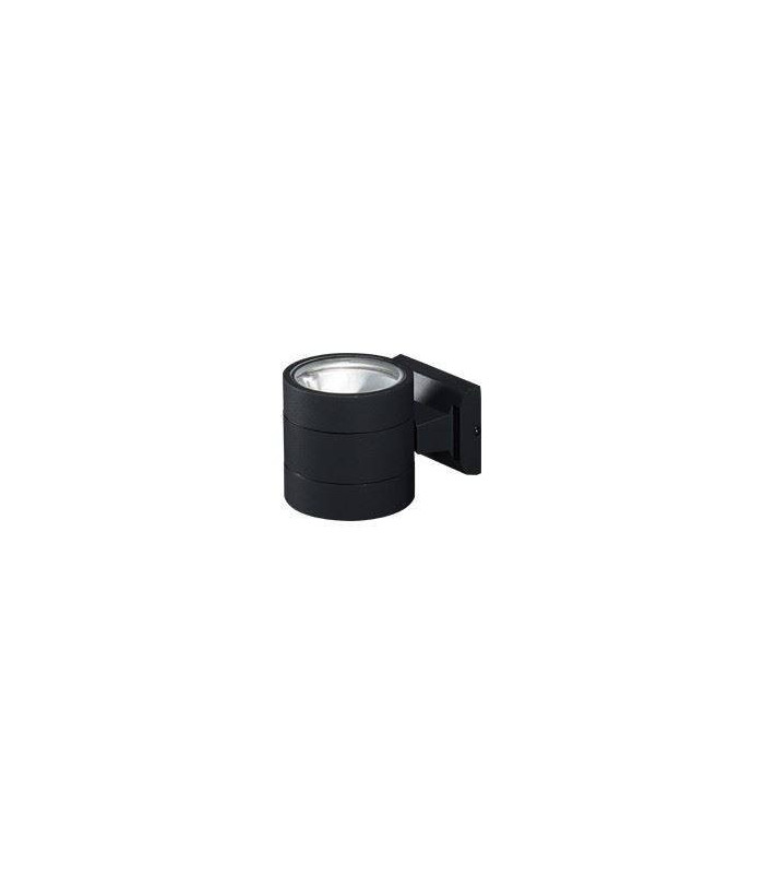 1 Light Outdoor Up Down Wall Light Black IP54, G9