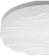 Flush Ceiling Light Medium Round 36W LED IP44 3000K, 3240lm, Matt White, White Acrylic