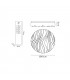 Flush Ceiling Light Small Round 24W LED IP44, Tuneable 3000K-6500K, 2160lm, Dimmable via RF Remote Ctrl Matt White