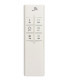 Flush Ceiling Light Small Round 24W LED IP44, Tuneable 3000K-6500K, 2160lm, Dimmable via RF Remote Ctrl Matt White