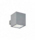 1 Light Outdoor Up Down Wall Light Grey, Putty IP44, G9