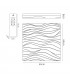 Flush Ceiling Light Large Square 60W LED IP44, Tuneable 3000K-6500K, 4500lm, Dimmable via RF Remote Ctrl Matt White