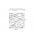 Flush Ceiling Light Medium Square 36W LED IP44 3000K, 3240lm, Matt White, White Acrylic