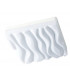 Flush Ceiling Light Medium Square 40W LED IP44, Tuneable 3000K-6500K, 3200lm, Dimmable via RF Remote Ctrl Matt White