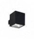 1 Light Outdoor Up Down Wall Light Black, Putty IP44, G9