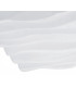 Flush Ceiling Light Small Square 24W LED IP44 3000K, 2160lm, Matt White, White Acrylic