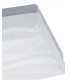 Flush Ceiling Light Small Square 24W LED IP44 3000K, 2160lm, Matt White, White Acrylic