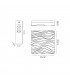 Flush Ceiling Light Small Square 24W LED IP44, Tuneable 3000K-6500K, 2160lm, Dimmable via RF Remote Ctrl Matt White
