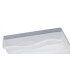 Flush Ceiling Light Small Square 24W LED IP44, Tuneable 3000K-6500K, 2160lm, Dimmable via RF Remote Ctrl Matt White