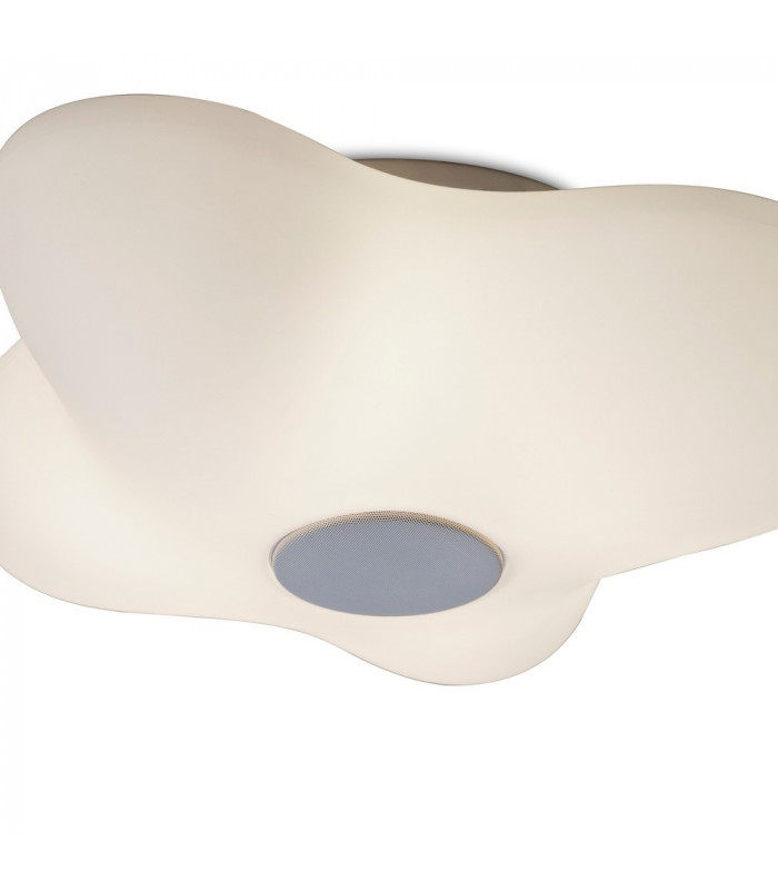 Music Speaker Ceiling 4 Light E27 Outdoor IP44, Opal White, IP44