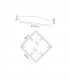 Flush Ceiling Light 60cm Square, 8 x E27 (Max 20W), White, IP44