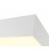 Flush Ceiling Light 60cm Square, 8 x E27 (Max 20W), White, IP44