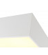 Flush Ceiling Light 45cm Square, 5 x E27 (Max 20W), White, IP44