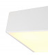 Flush Ceiling Light 45cm Square, 5 x E27 (Max 20W), White, IP44