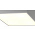 Flush Ceiling Light 45cm Square, 5 x E27 (Max 20W), Silver, IP44