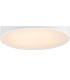 Flush Ceiling Light 50cm Round, 5 x E27 (Max 20W), White, IP44