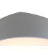 Flush Ceiling Light 50cm Round, 5 x E27 (Max 20W), Silver, IP44